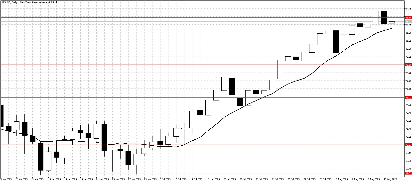 XTIUSDDailyAug13