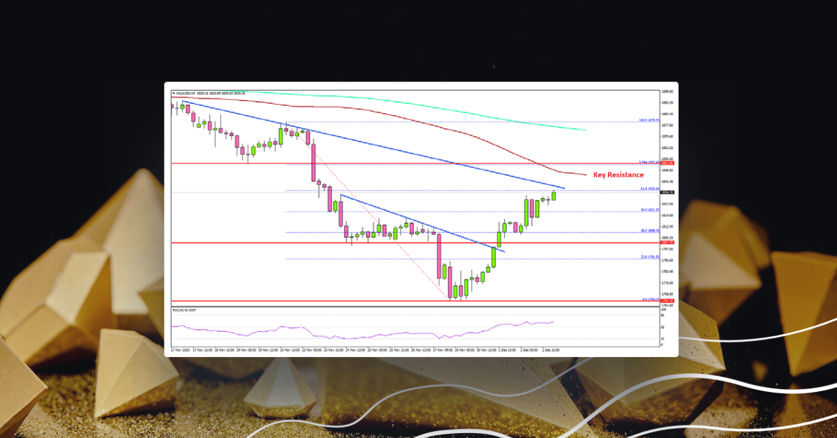 Gold Price Recovery Could Face Resistance Near $1,850