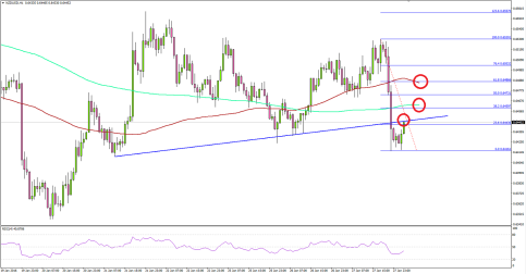 NZDUSD Lower Post RBNZ Rate Decision