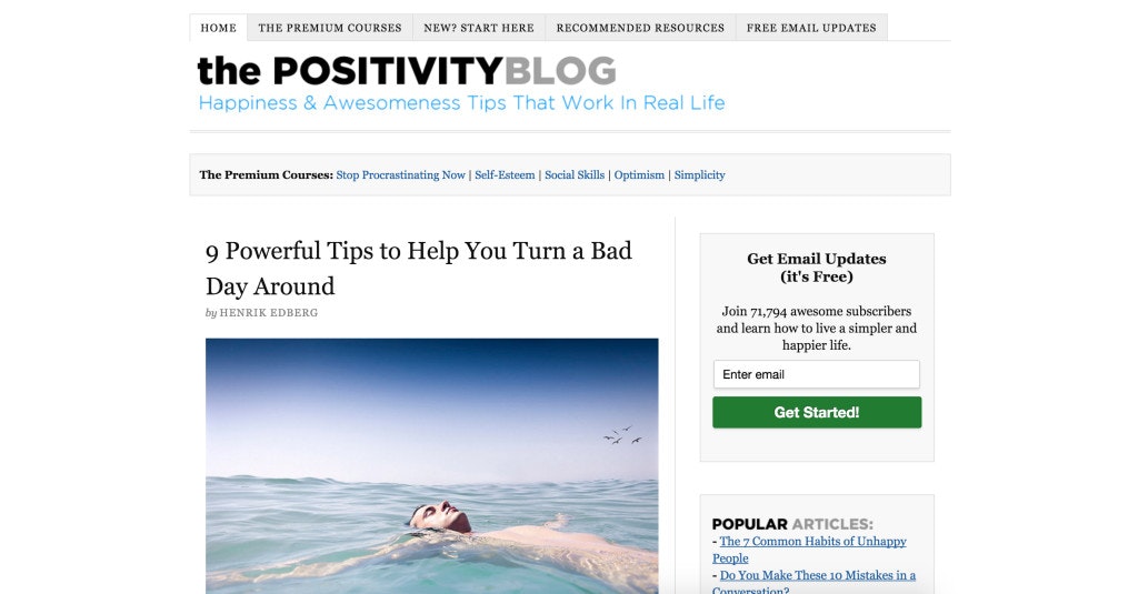 The Positivity Blog